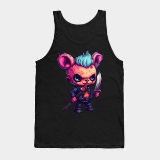 The Beast's Malevolence: Sinister Demon Bear Unleashed Tank Top